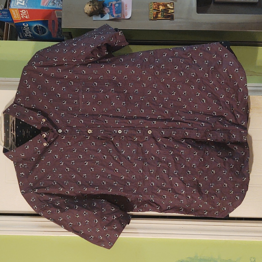 Purple button down